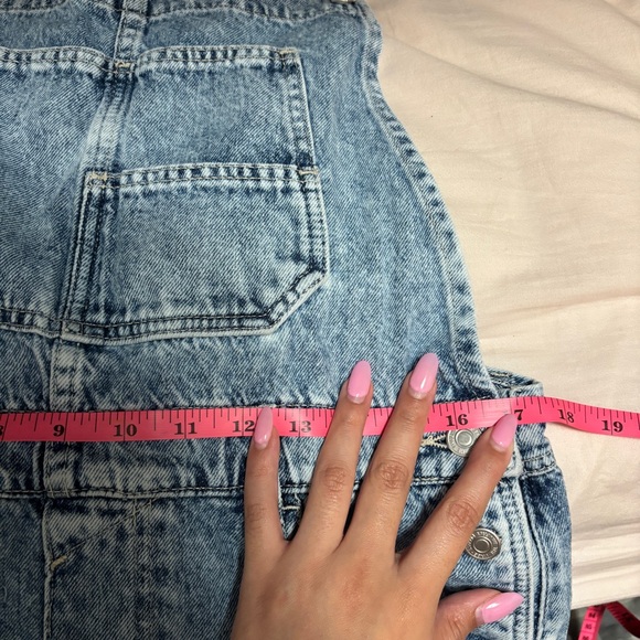 Free People We The Free Ziggy Denim Overalls Size Large - Picture 13 of 14